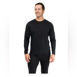 Men’s Hot Chilies Pepper Bi-Ply Crewneck in Black